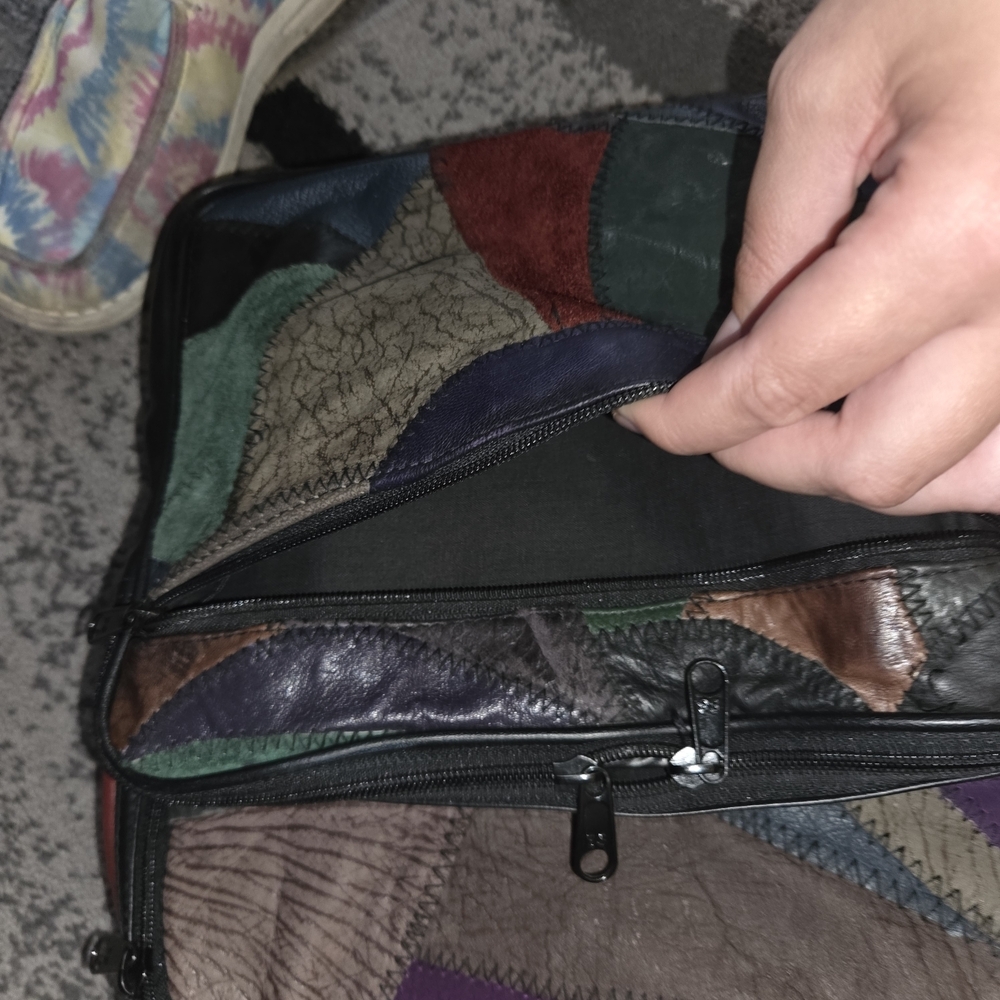 Vintage Y2K 80s/90sPatchwork Leather Backpack FOR SALE ONLY NO TRADES - Picture 3 of 6